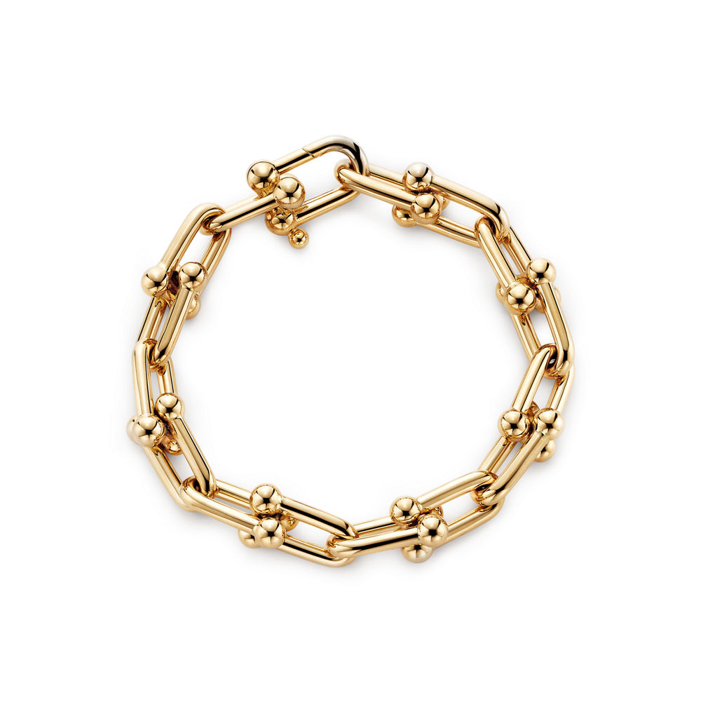 Bracelet Jonc Maillons Acier Brillant