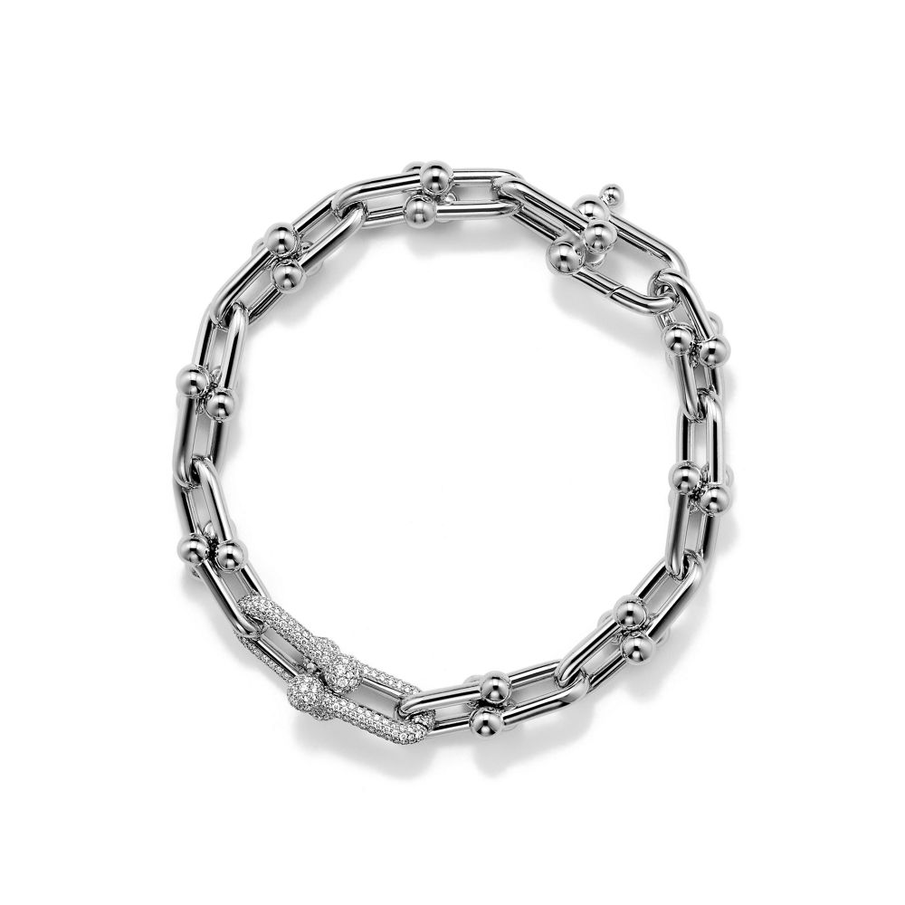 Bracelet Jonc Maillons Acier Raffiné