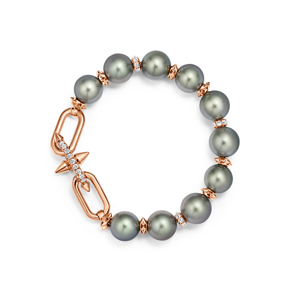 Bracelet Manchette Perles Lumineuses Moderne
