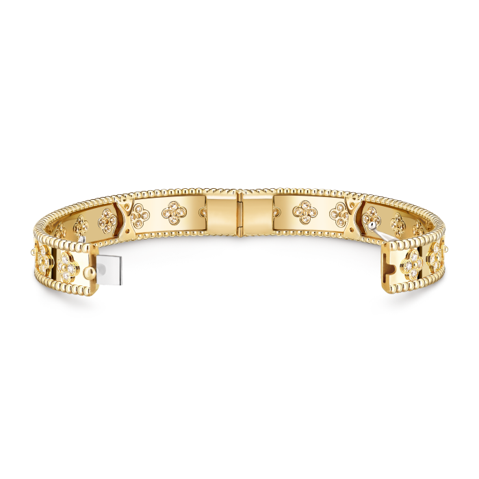 Bracelet Jonc Trèfle Porte-Bonheur Tendance – vue 4