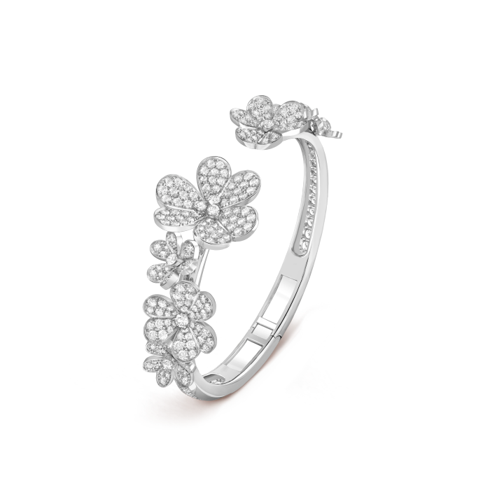 Bracelet Manchette Fleur Lumineux