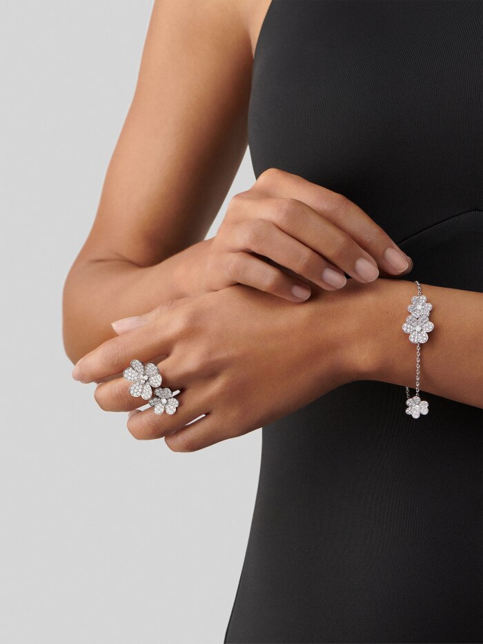 Bracelet Manchette Fleur Raffiné – vue 3
