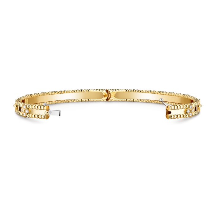 Bracelet Jonc Trèfle Porte-Bonheur Élégant – vue 4